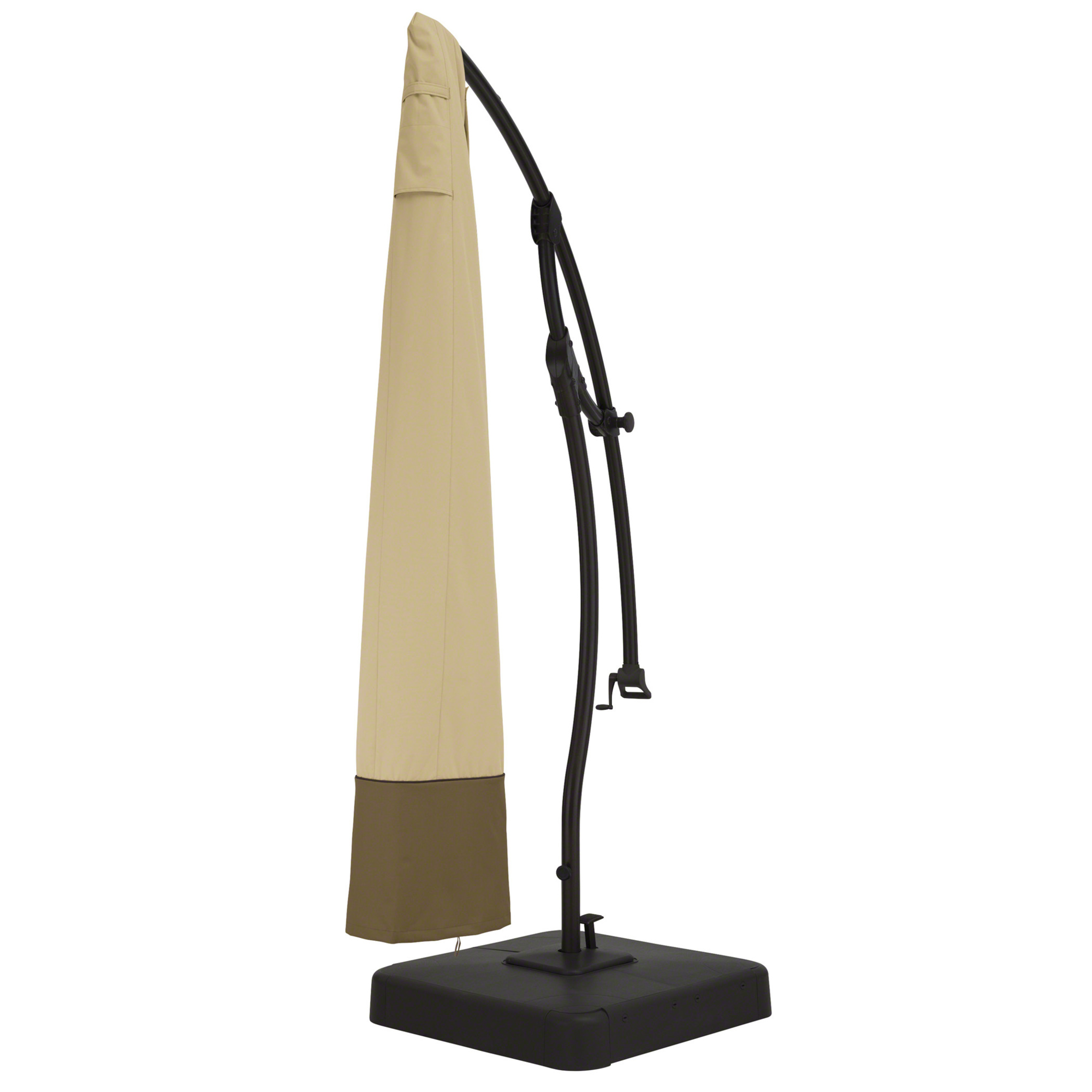 Classic Accessories Veranda Offset Umbrella Canopy Cover, Tan, Polyester, Model# 55-230-011501-00